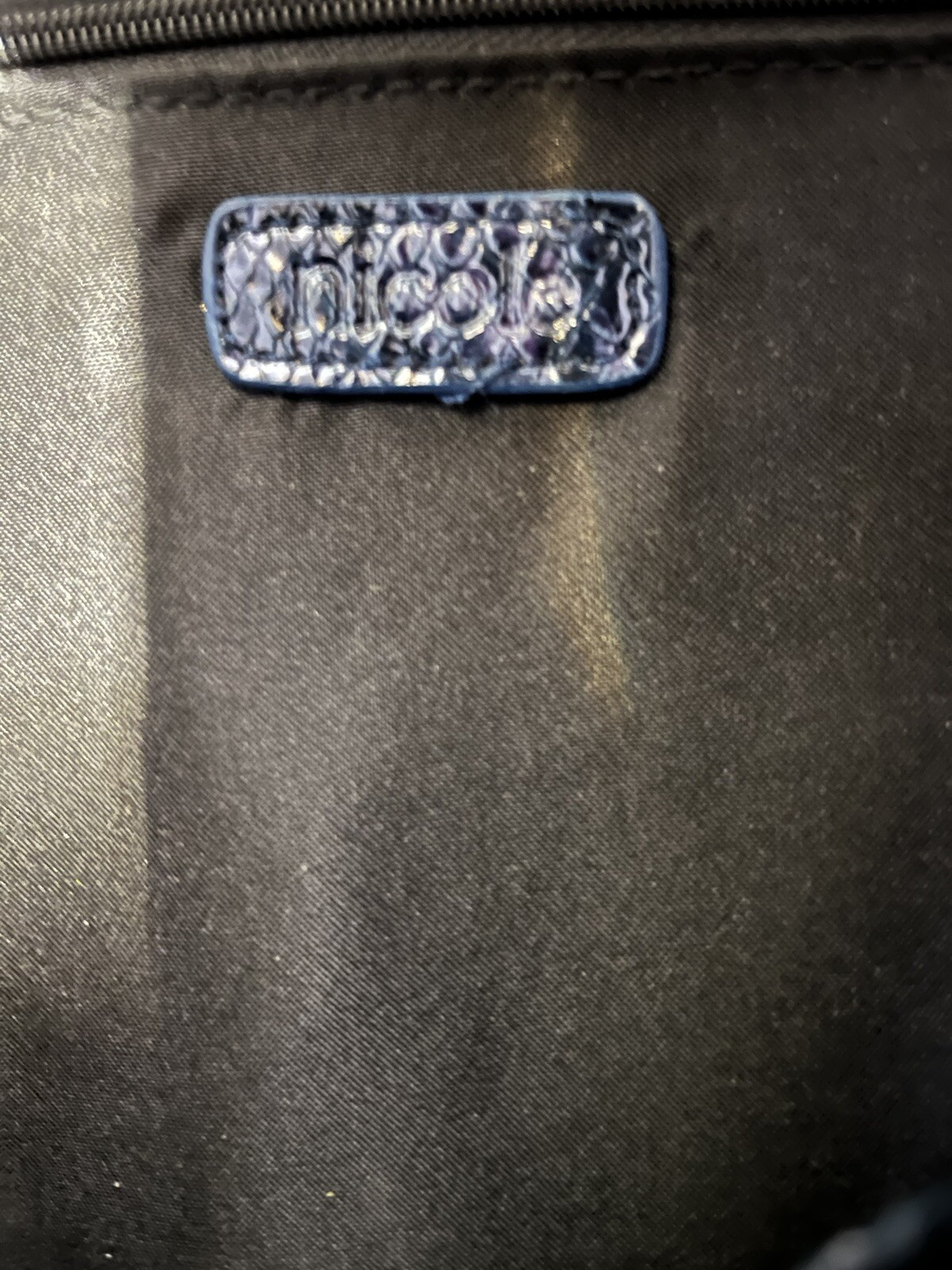 Nicole by Nicole Miller Blue Snakeskin Purse*FREE SHIPPING* GREAT CONDITION