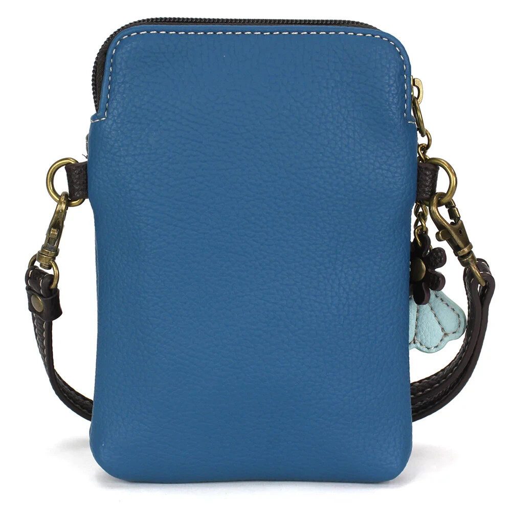 CHALA SHARK Cellphone Crossbody Purse Convertible Adjustable Strap – Blue NWT