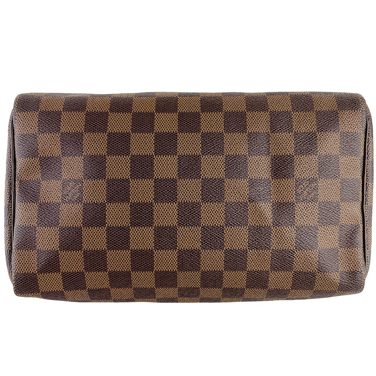 Louis Vuitton Damier Speedy 25 Leather Fabric Brown Handbag 4523