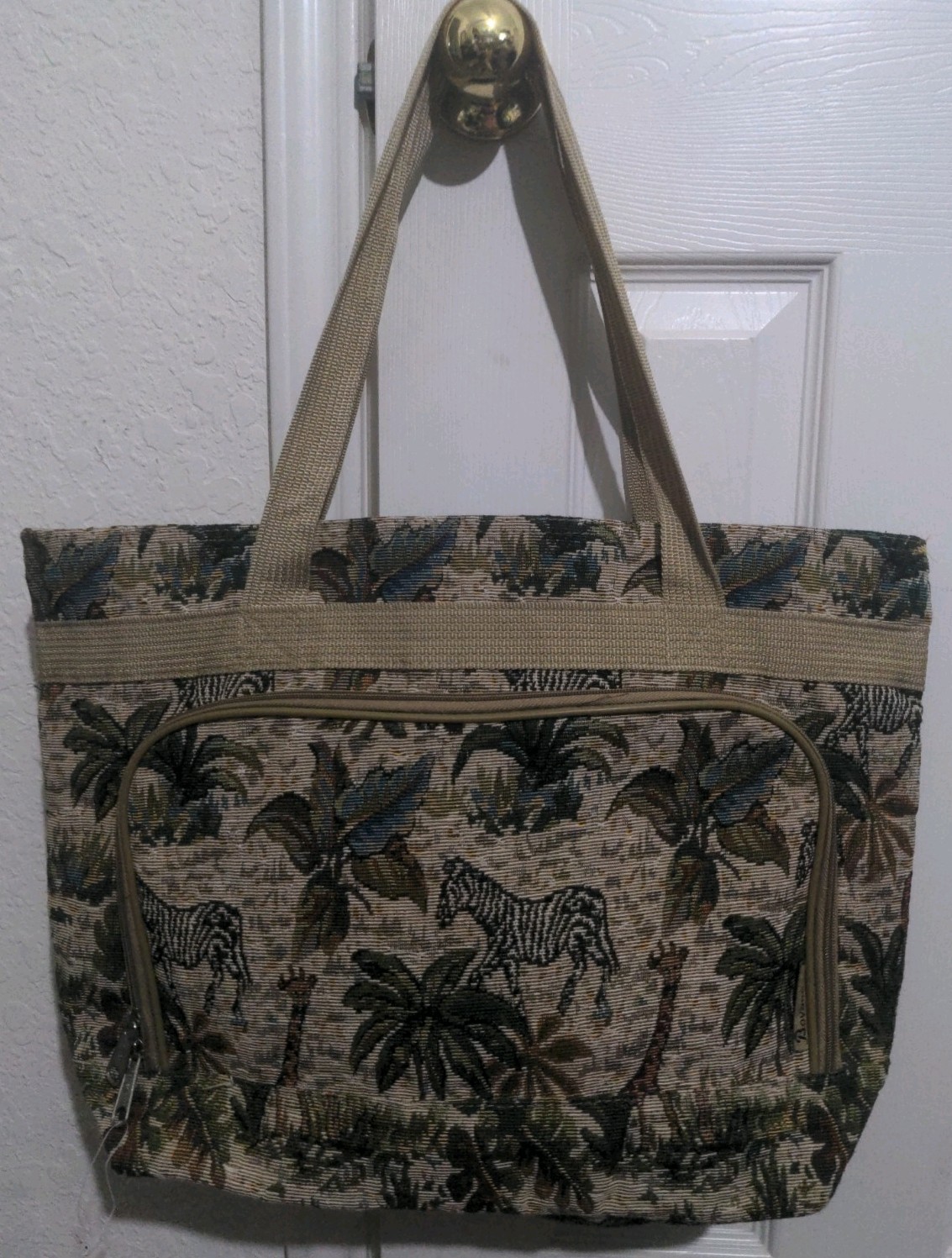 American Uni Large Jungle Animal Tapestry Tote Shoulder Bag 20″ X 13″ X 6″