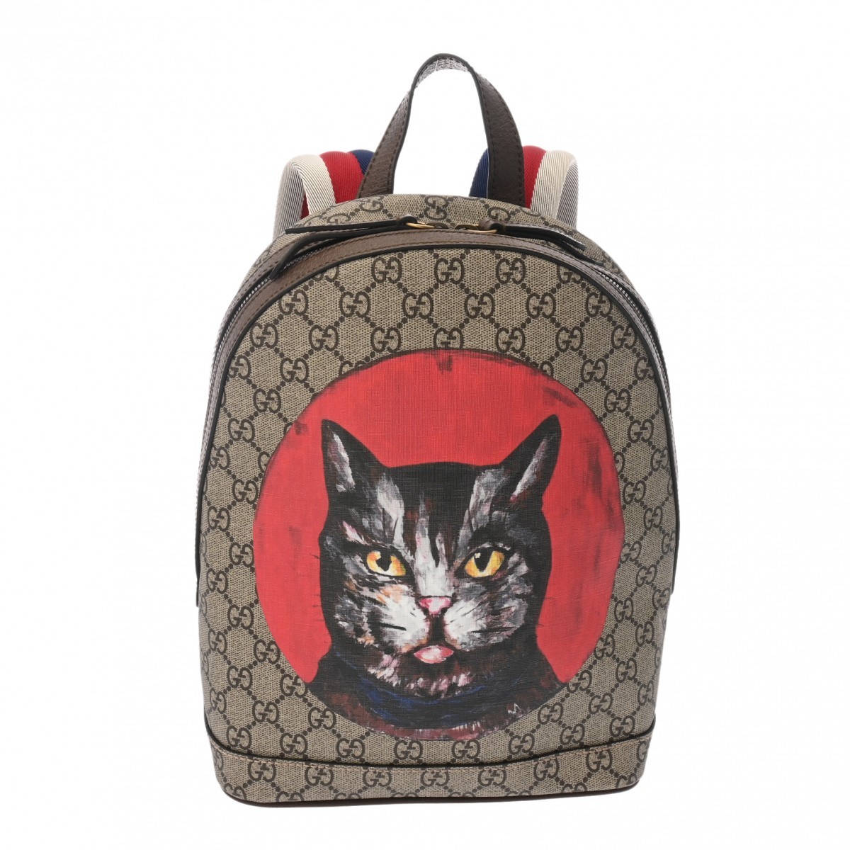 Gucci 495621 Backpack GG Supreme CanvasCanvas Gray #WB2893