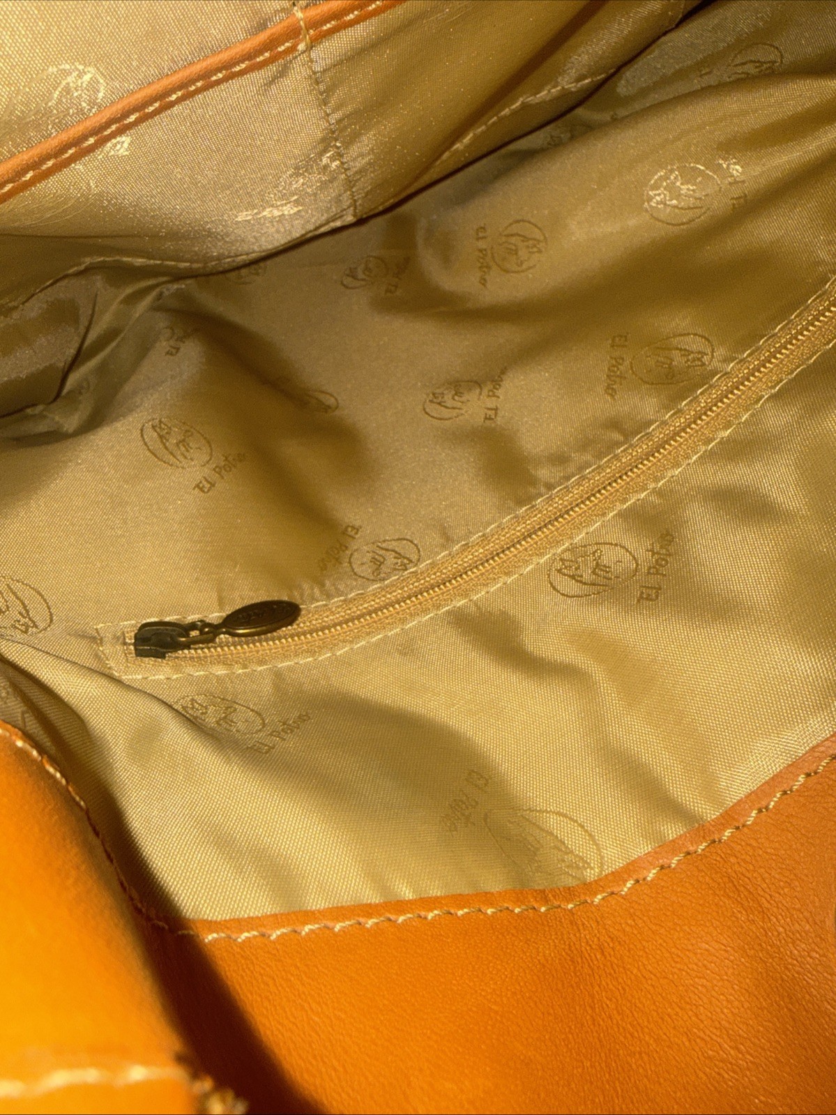 El Potro Vintage Brown Leather Shoulder Purse Handbag Looks Unused