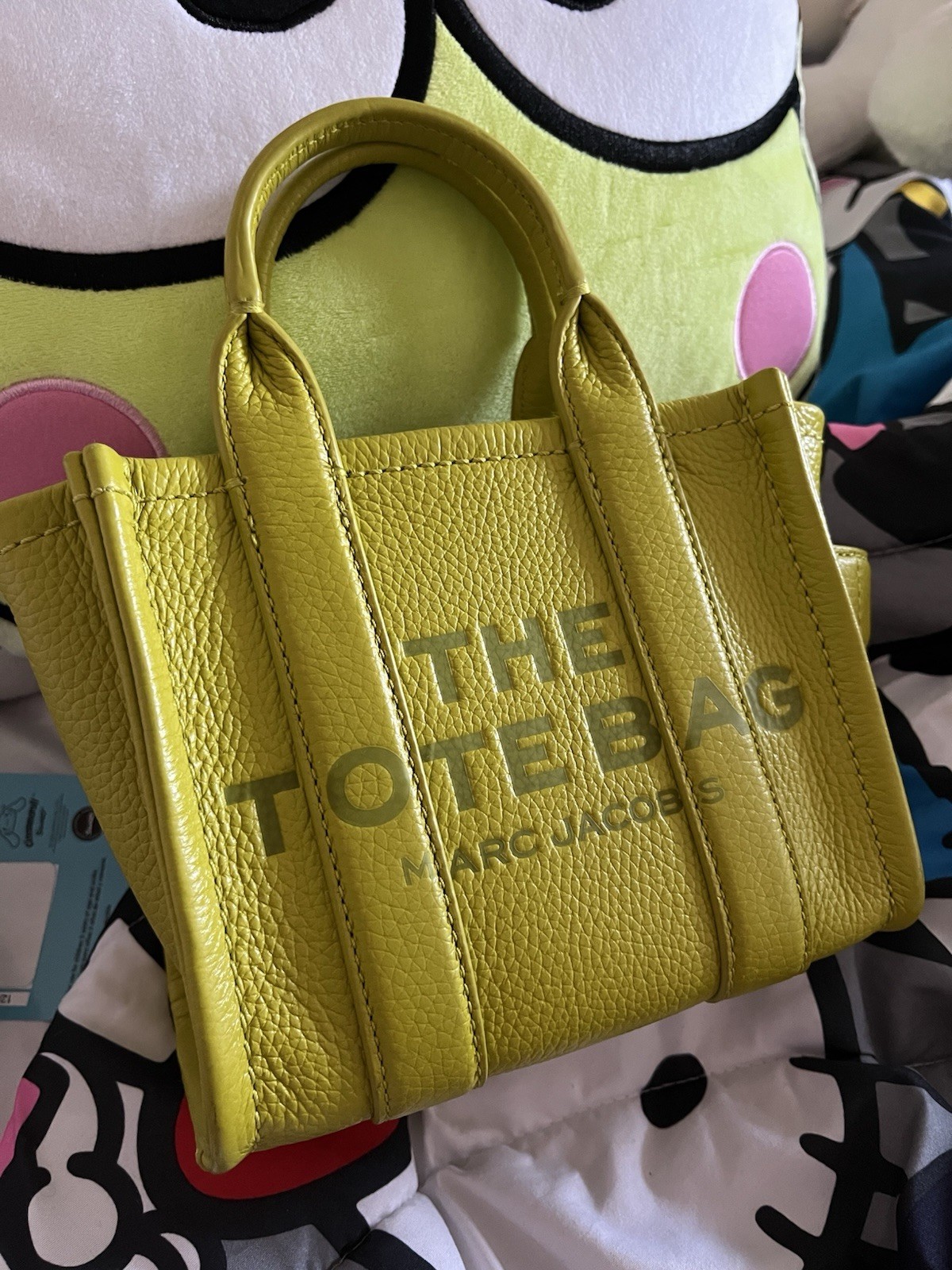 marc jacobs citronelle leather tote bag