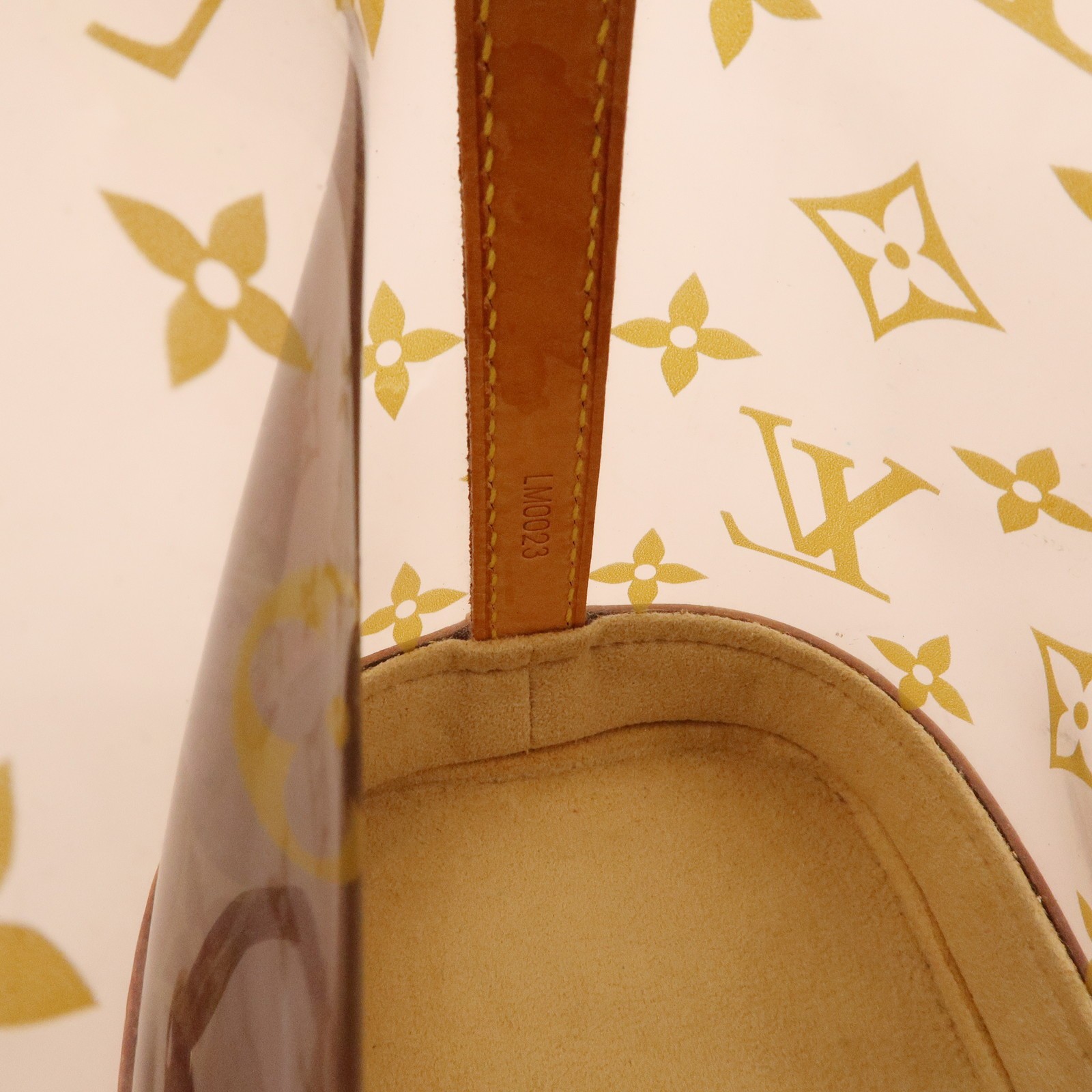 Louis Vuitton Monogram Cabas Ambre PM Tote Bag Clear Brown M92502 Auth Used F/S