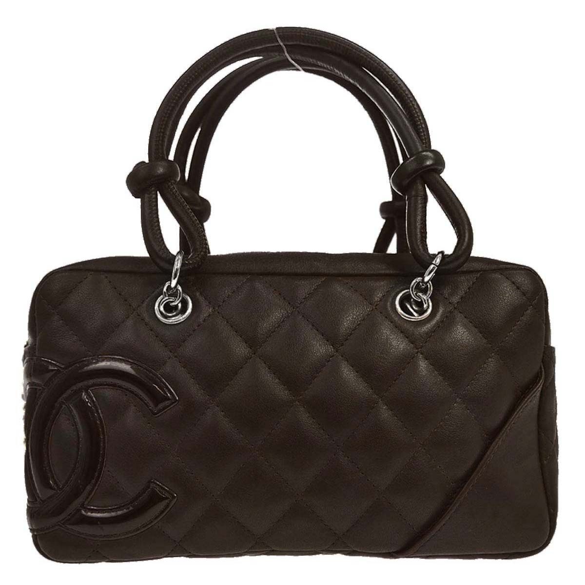 Chanel Brown Calfskin Cambon Ligne Handbag 188719