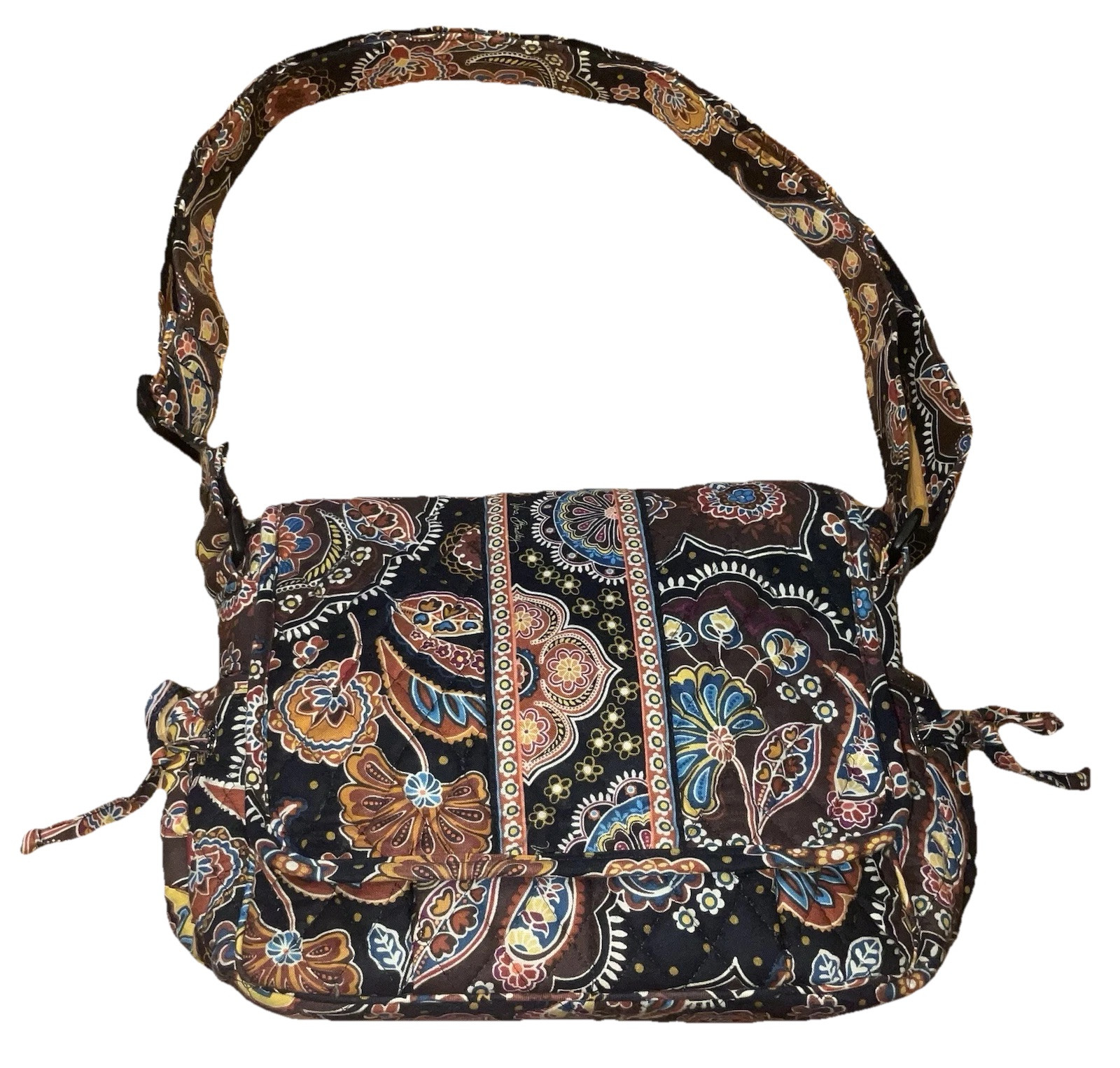 Vera Bradley Lindsay Crossbody Kensington Retired Flap Purse Bag Handbag Boho