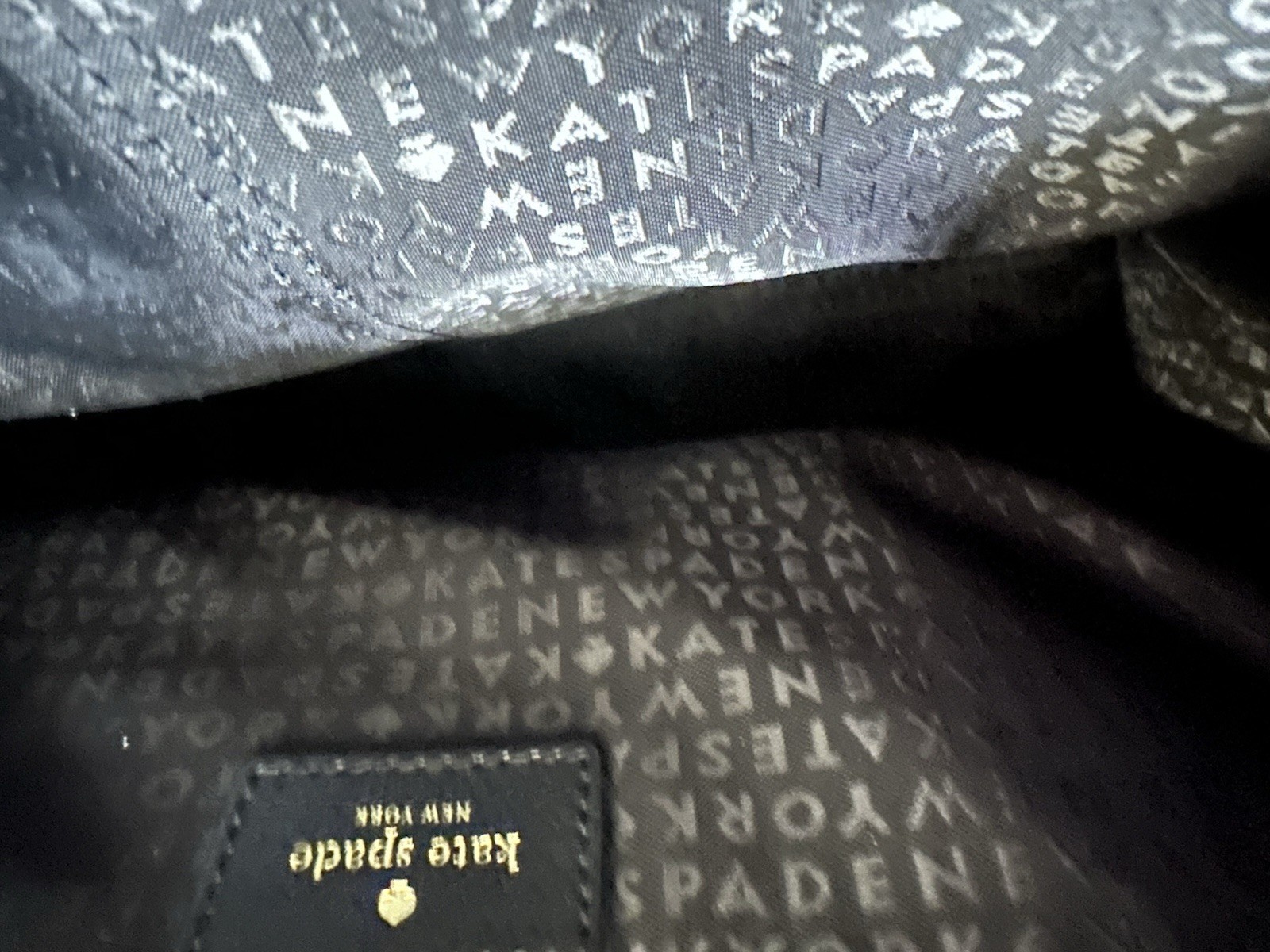kate spade new york Colorblock Black/White Large Tote with Silver Hardware