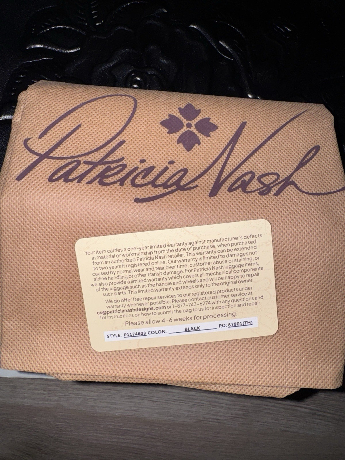 Patricia Nash Rose Tooled Leather Ava Tote Bag. NEW