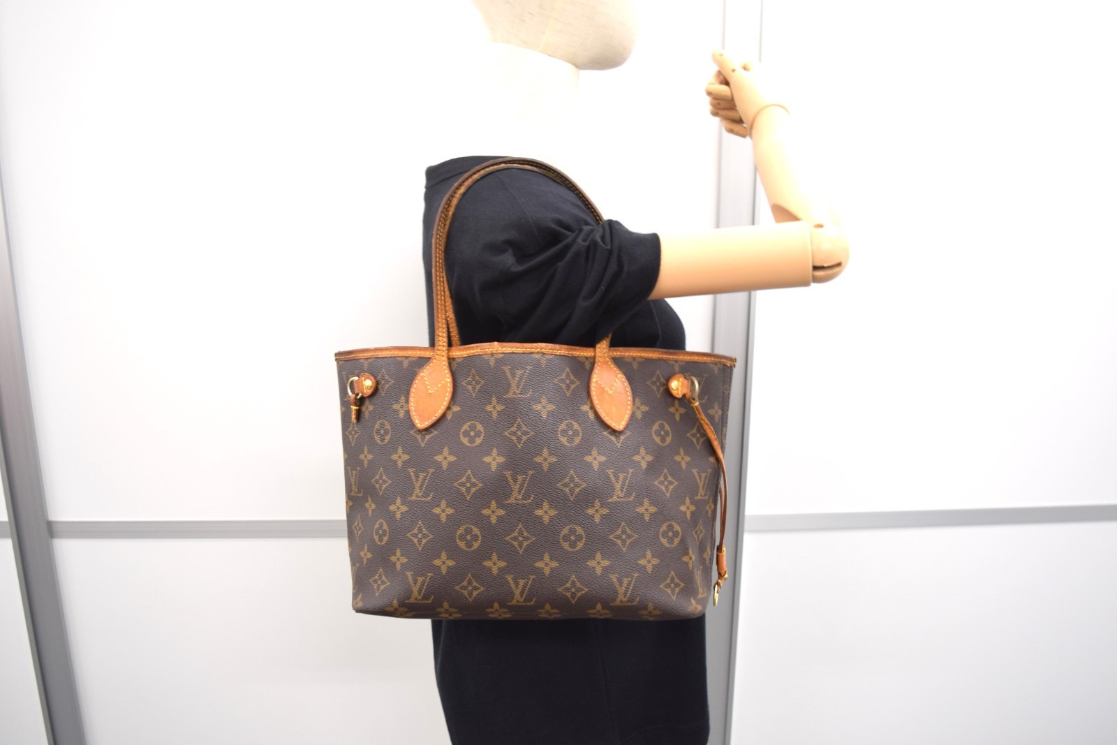 Auth Louis Vuitton Neverfull PM Tote Bag Monogram Canvas M40155 LV 54130