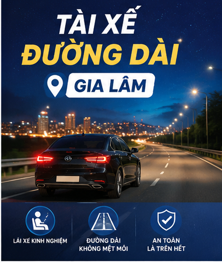 tài xế đường dài Gia Lâm
