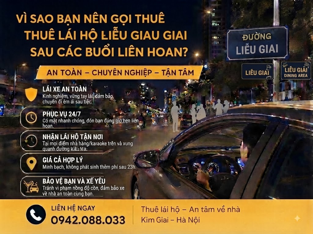 thuê lái hộ đường Liễu Giai