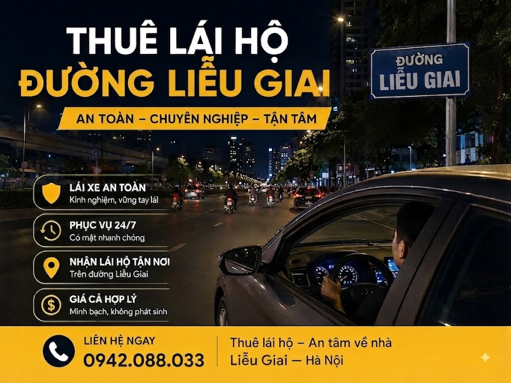 thuê lái hộ đường Liễu Giai
